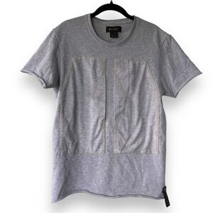 Bespoke Gray Cotton Blend Casual Short Sleeve unisex T Shirt
